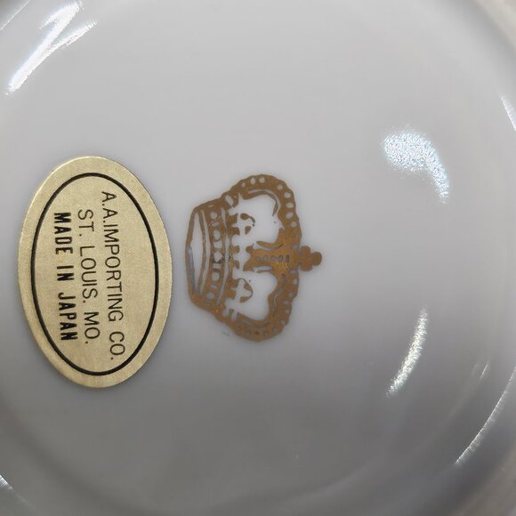 1950s Pair of Demitasse Tea Cups And Saucers With Lustreware Finish Englishman - Picture 7 of 13